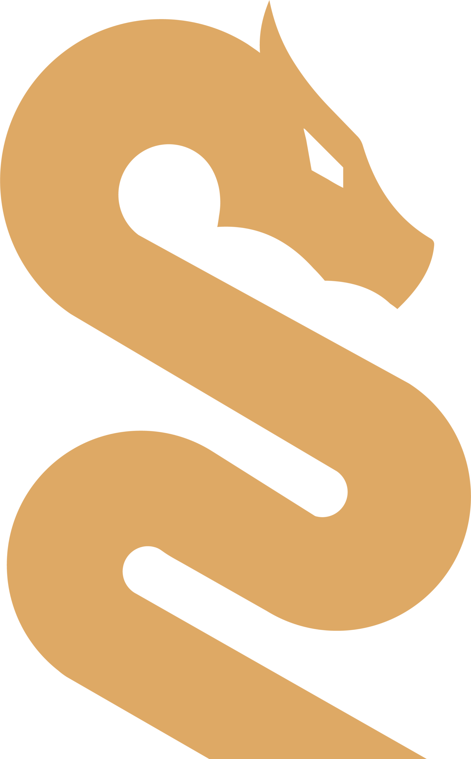 Golden dragon symbol